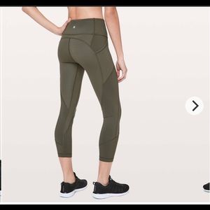 Lululemon All The Right Places Crop II ‘23 Dark Olive Size 8
